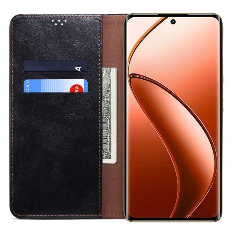 Flip Cover Realme 12 Pro / 12 Pro Plus Simili Cuir Ciré