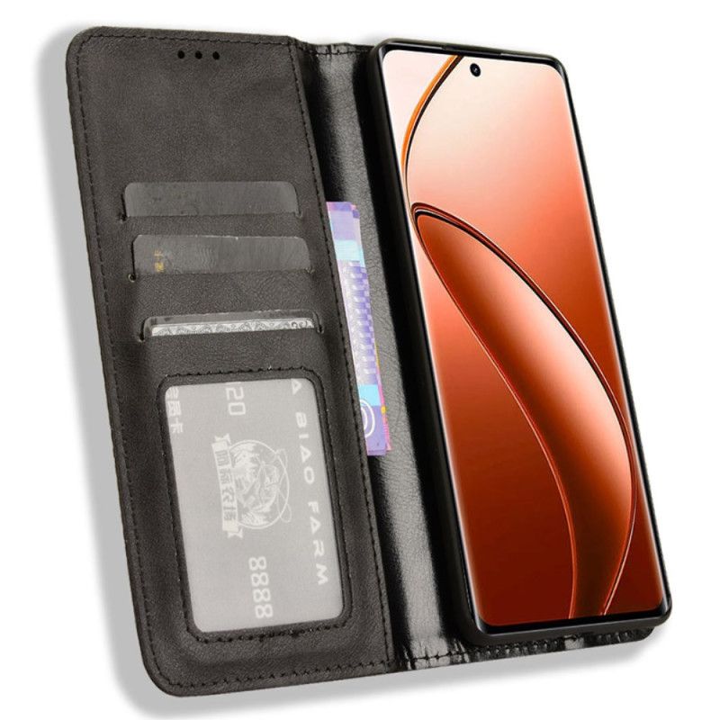 Flip Cover Realme 12 Pro / 12 Pro Plus Texture Rétro