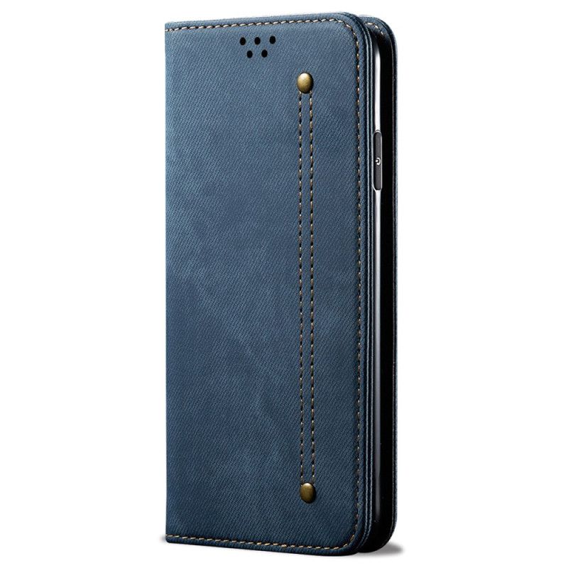 Flip Cover Realme 12 Pro / 12 Pro Plus Tissu Jeans