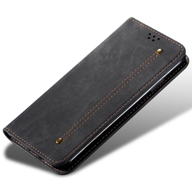 Flip Cover Realme 12 Pro / 12 Pro Plus Tissu Jeans