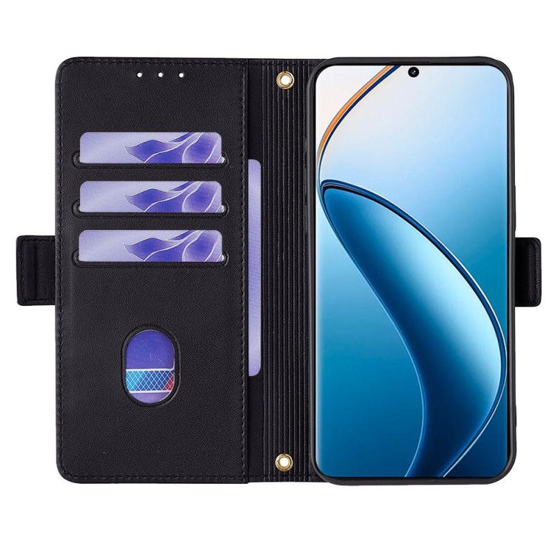 Housse Realme 12 Pro 5G / 12 Pro Plus 5G Blocage RFID Lanière et Bandoulière