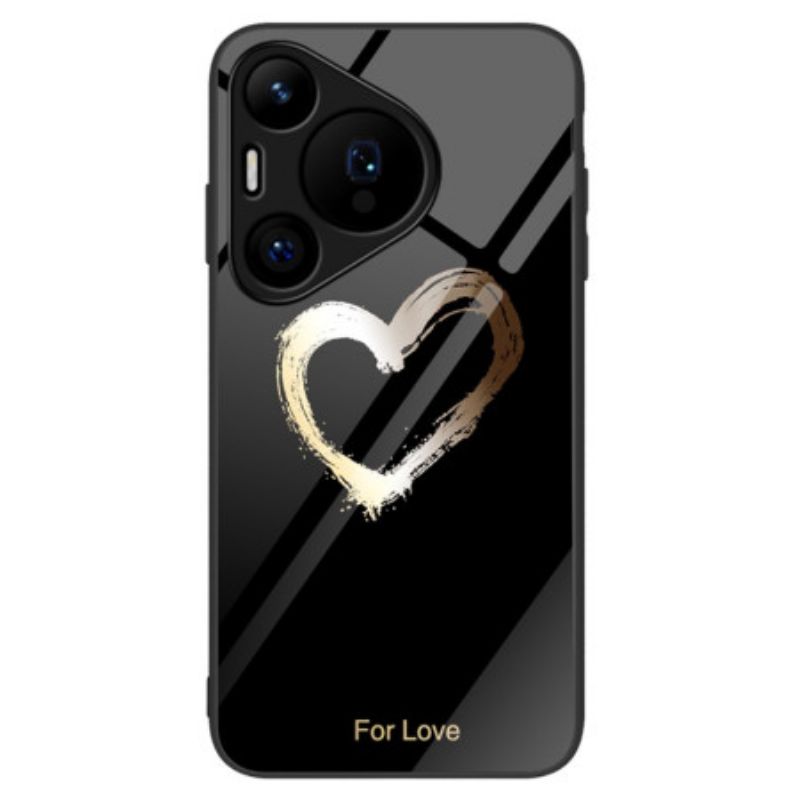 Coque Huawei Pura 70 Verre Trempé Coeur Noir