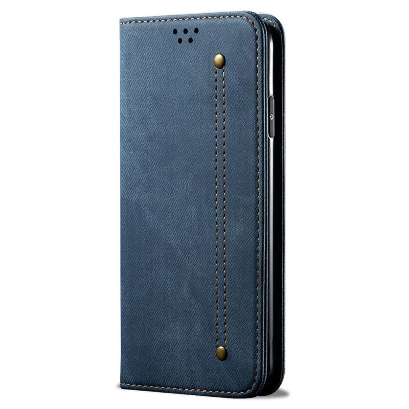 Flip Cover Huawei Pura 70 Tissu Jeans