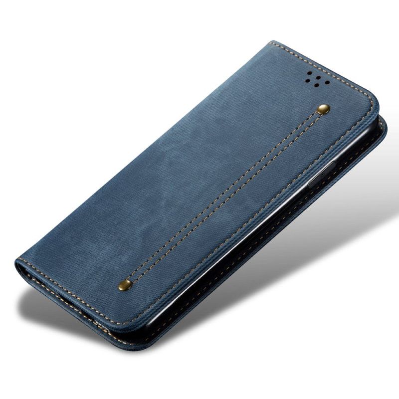 Flip Cover Huawei Pura 70 Tissu Jeans