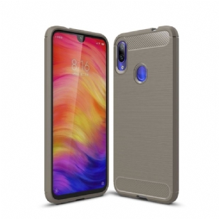 Xiaomi Redmi Note 7 - Coque gel brossé carbone