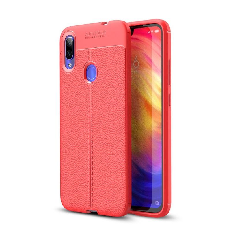 Xiaomi Redmi Note 7 - Coque gel finition simili cuir