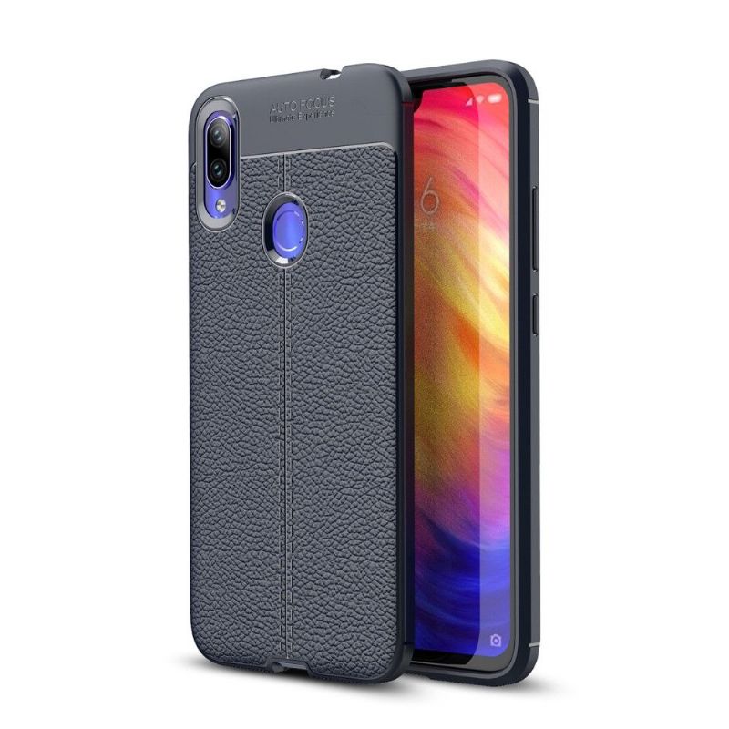 Xiaomi Redmi Note 7 - Coque gel finition simili cuir