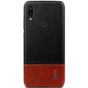 Xiaomi Redmi Note 7- Coque imak bicolore imitation cuir - Noir / Marron