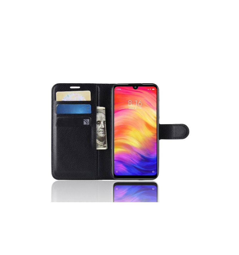 Xiaomi Redmi Note 7 - Étui style cuir porte cartes