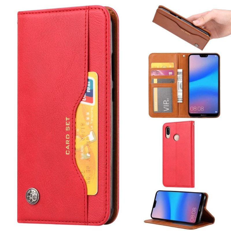 Xiaomi Redmi Note 7 - Housse cuir stand case portefeuille