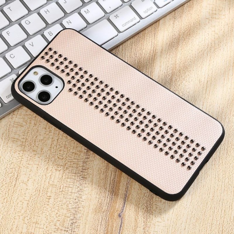 Coque iPhone 11 Pro Max Effet Cuir Rivets