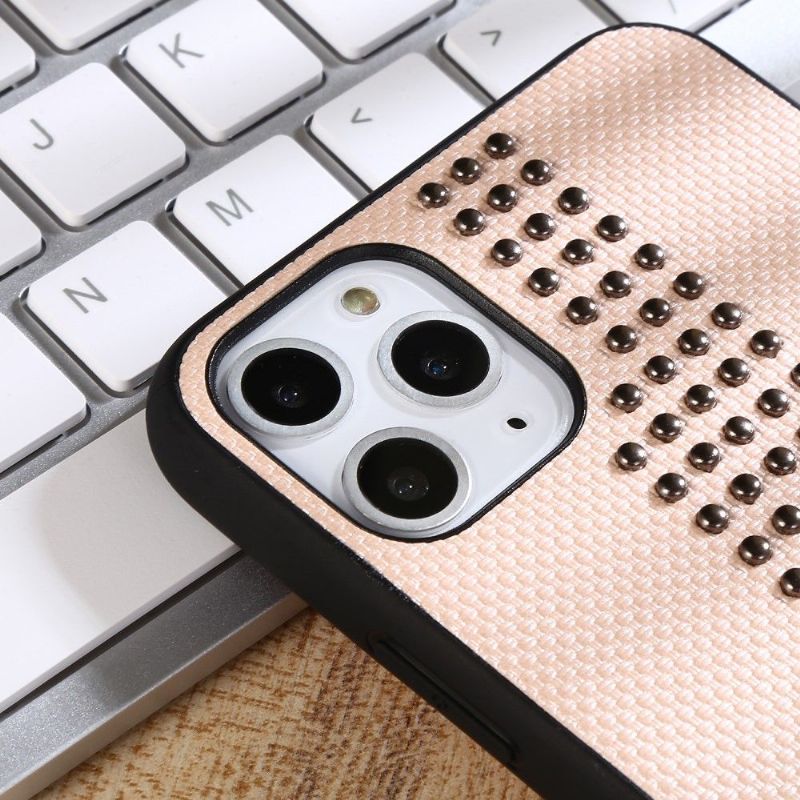 Coque iPhone 11 Pro Max Effet Cuir Rivets