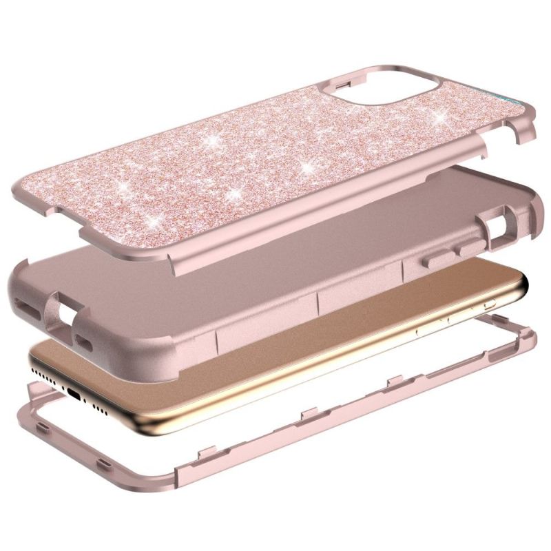 Coque iPhone 11 Pro Max Hybride Antichoc Paillettes