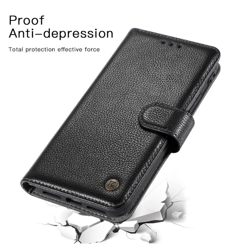 Housse iPhone 11 Pro Max KAIYUE Cuir Véritable - Noir