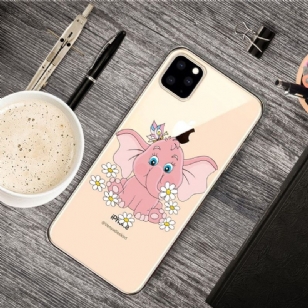 iPhone 11 Pro Max - Coque Éléphant Fleurs