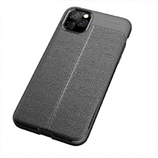 iPhone 11 Pro Max - Coque gel finition simili cuir