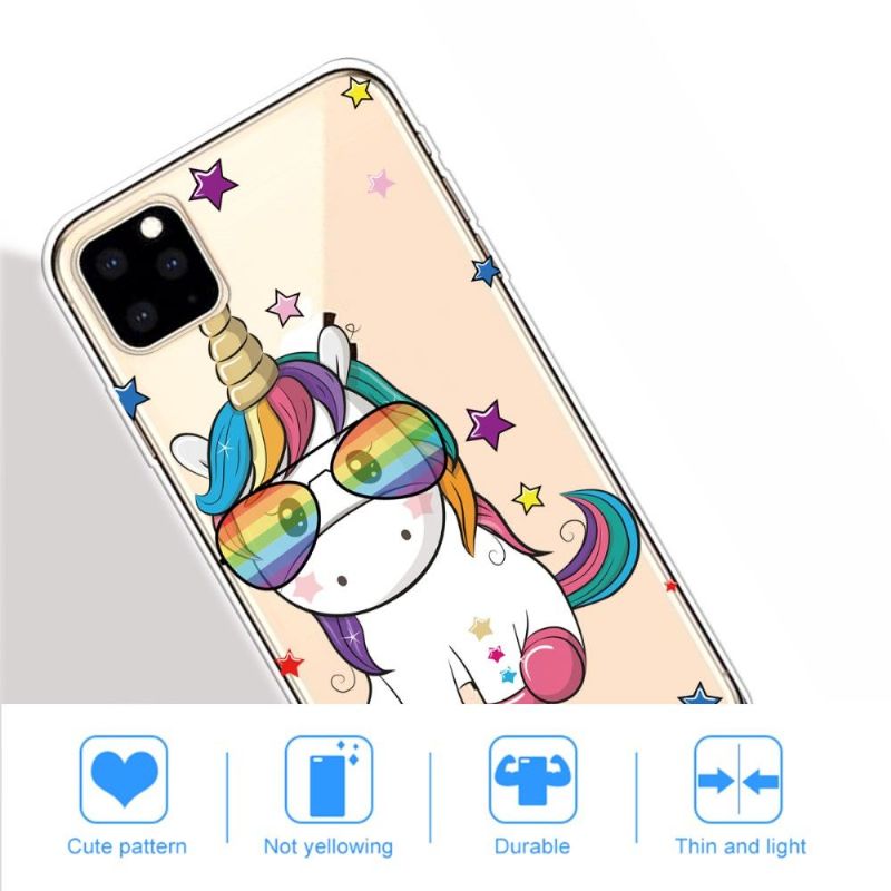 iPhone 11 Pro Max - Coque Licorne avec lunettes