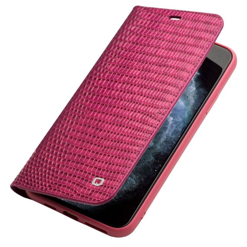 iPhone 11 Pro Max - Housse cuir véritable effet croco