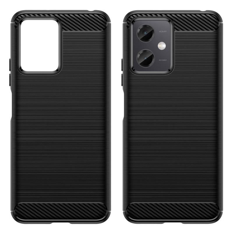 Coque Xiaomi Redmi Note 12/Poco X5 5G Fibre Carbone Brossée