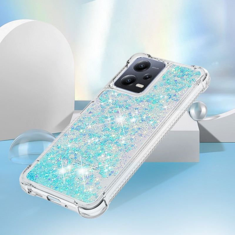 Coque Xiaomi Redmi Note 12/Poco X5 5G Paillettes Colorées