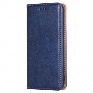 Flip Cover Xiaomi Redmi Note 12/Poco X5 5G Simili Cuir Coutures