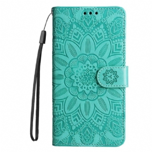 Housse Xiaomi Redmi Note 12/Poco X5 5G Déco Mandala à Lanière