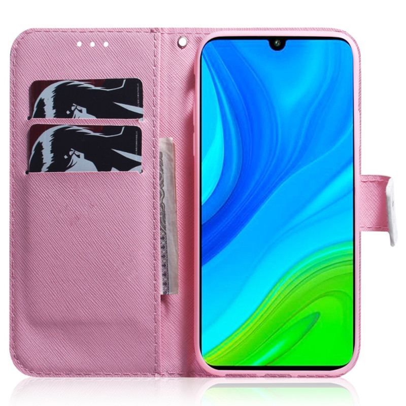 Housse Xiaomi Redmi Note 12/Poco X5 5G Fleur Ancienne à Lanière