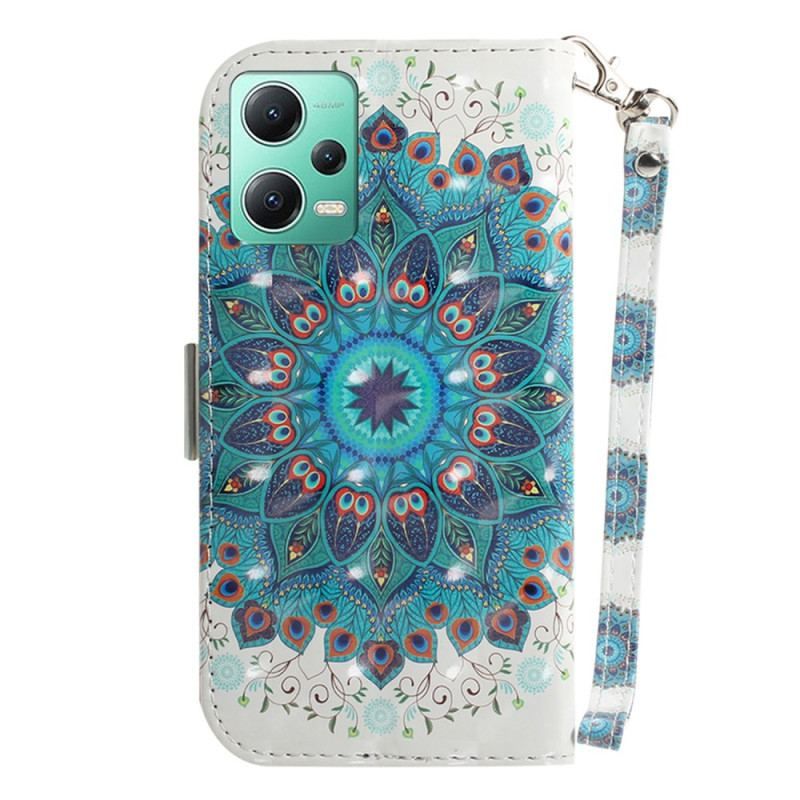 Housse Xiaomi Redmi Note 12/Poco X5 5G Mandala à Lanière