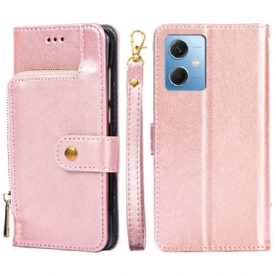 Housse Xiaomi Redmi Note 12/Poco X5 5G Porte-Monnaie Zippé