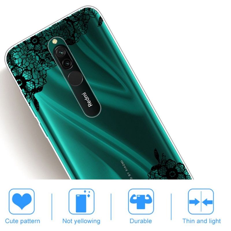 Coque Xiaomi Redmi 8 fleur dentelle