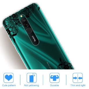 Coque Xiaomi Redmi 8 fleur dentelle