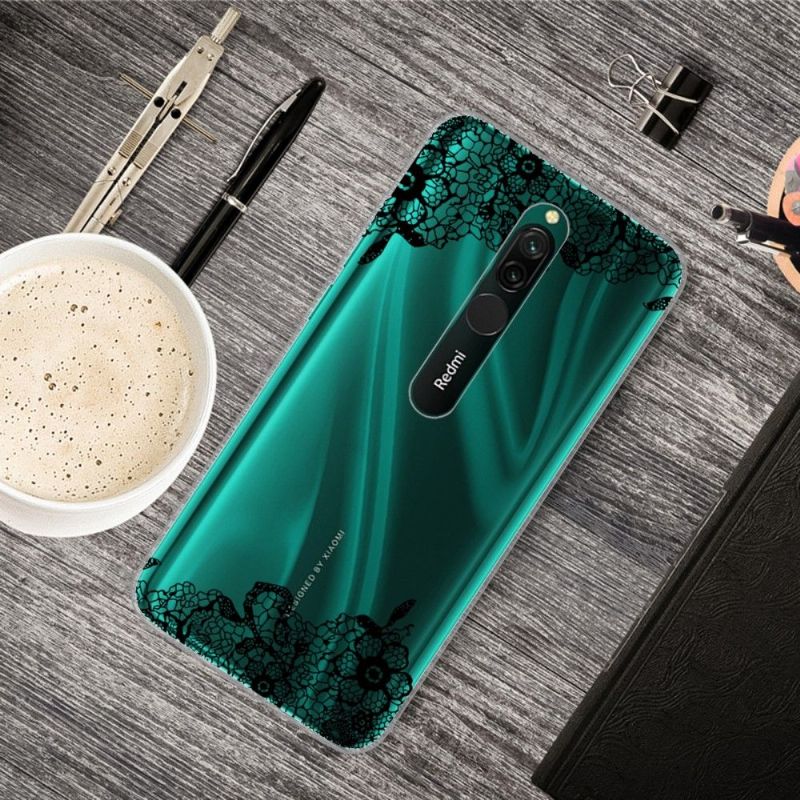 Coque Xiaomi Redmi 8 fleur dentelle