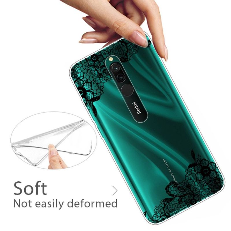 Coque Xiaomi Redmi 8 fleur dentelle