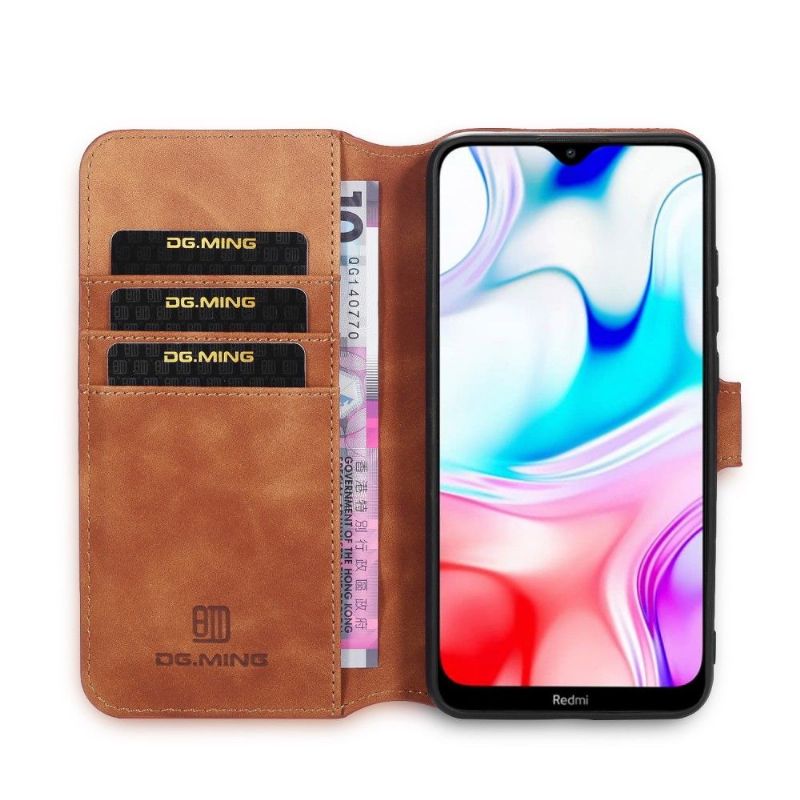 Housse Xiaomi Redmi 8 DG MING Rétro Style Cuir