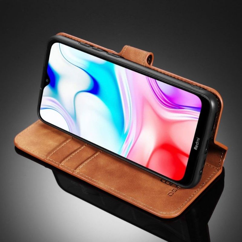 Housse Xiaomi Redmi 8 DG MING Rétro Style Cuir