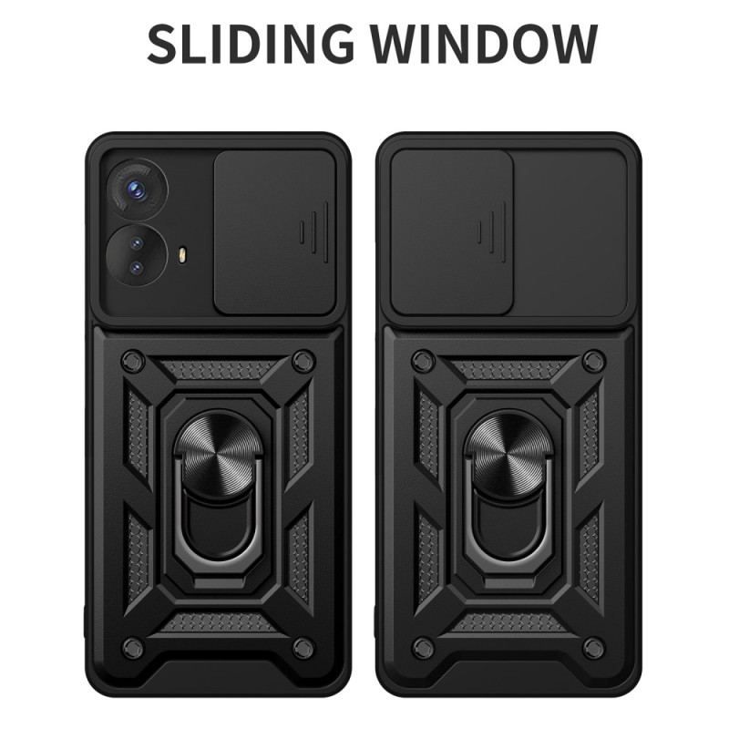 Coque Moto G73 5G Anneau-Support et Protège Lentilles