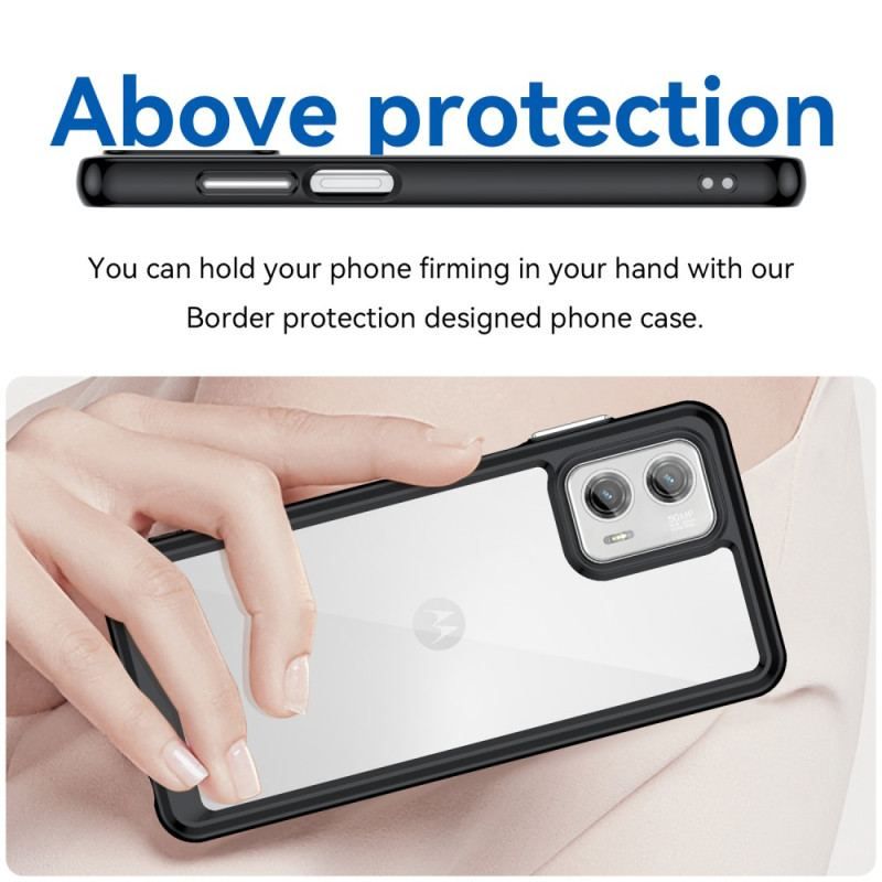 Coque Moto G73 5G Hybride Transparente