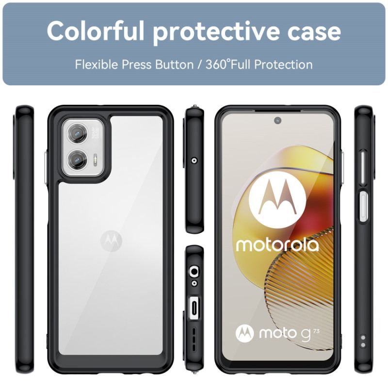 Coque Moto G73 5G Hybride Transparente