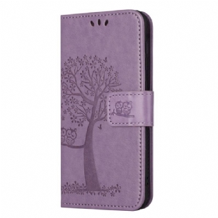 Housse Moto G73 5G Arbre aux Hiboux