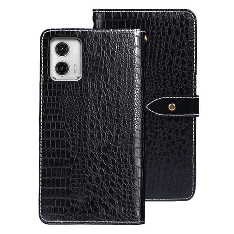 Housse Moto G73 5G Crocodile IDEWEI