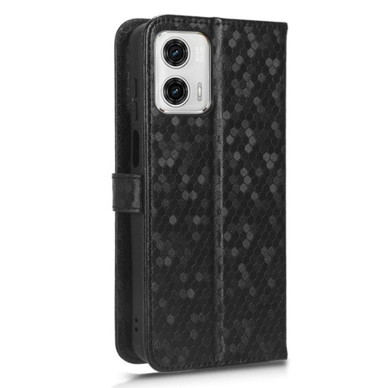 Housse Moto G73 5G Design 3D à Lanière