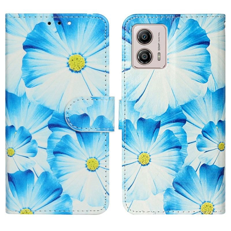 Housse Moto G73 5G Fleurs Intenses