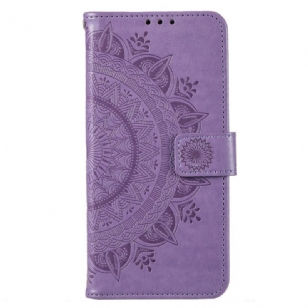 Housse Moto G73 5G Mandala Soleil