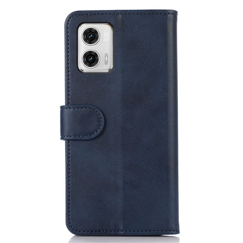 Housse Moto G73 5G Style Cuir Classique