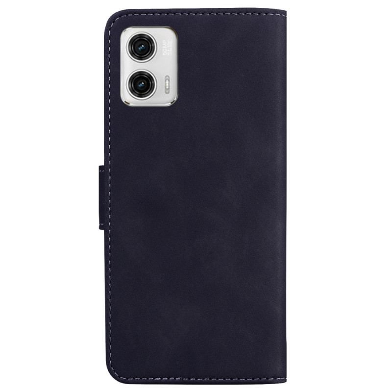 Housse Moto G73 5G Unie Coutures Apparentes