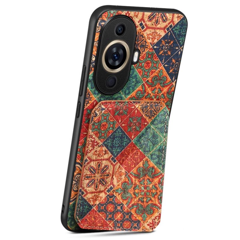 Coque Huawei Nova 11 Pro Porte-Cartes Motif Floral