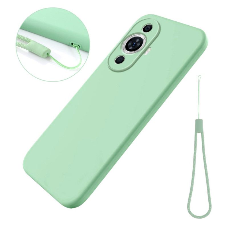 Coque Huawei Nova 11 Pro Silicone Liquide à Lanière