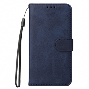 Housse Huawei Nova 11 Pro Style Cuir Uni à Lanière