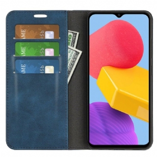 Étui Samsung Galaxy M13 simili cuir fonction stand