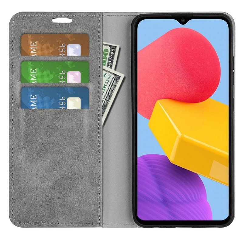 Étui Samsung Galaxy M13 simili cuir fonction stand